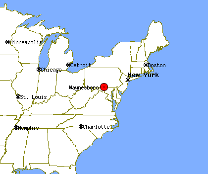 waynesboro pennsylvania map 19 Waynesboro, Pennsylvania Map