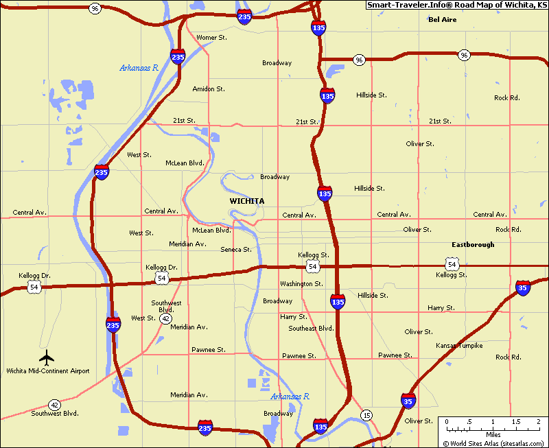 wichita kansas map 8 Wichita Kansas Map