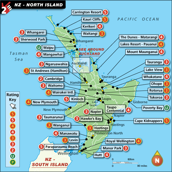 434 New Zealand North Island Map