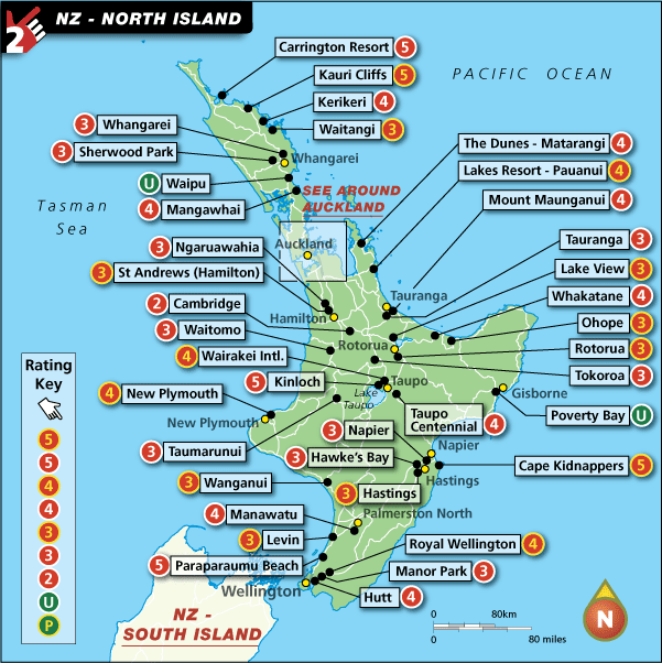 New Zealand North Island Map ToursMaps New Zealand North Island Map ToursMaps