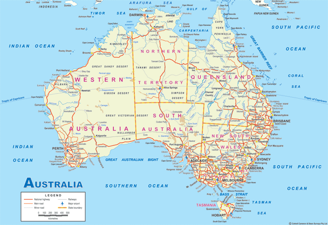 au map New Zealand And Australia Map