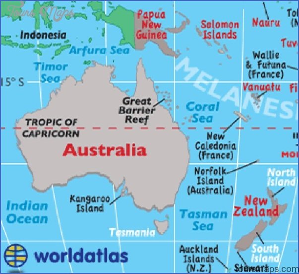 Maps Of Australia And New Zealand - ToursMaps.com