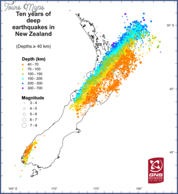 earthquake map large New Zealand Earthquake Map