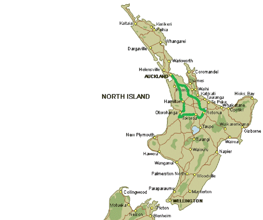 Hobbiton New Zealand Map Toursmaps Com