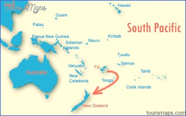 map of fiji and new zealand 2 Fiji And New Zealand