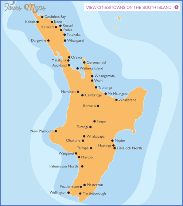 map newzealandnorthisland 2 North Island New Zealand Map