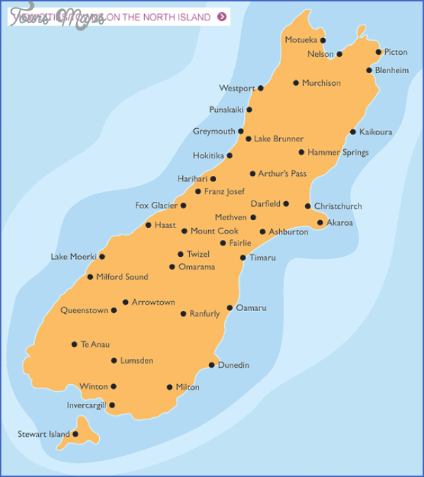 map newzealandsouthisland Map Of South Island Of New Zealand