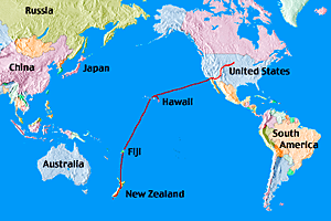 maphawaiinzealand Fiji And New Zealand