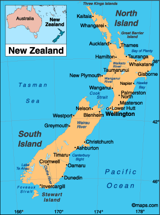 mnewzea 1 World Map Of New Zealand