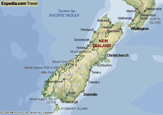 msmap6big 1 Map Of New Zealand South Island