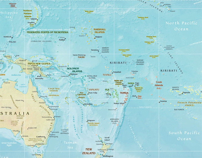 new zealand and australia map 2 New Zealand And Australia Map