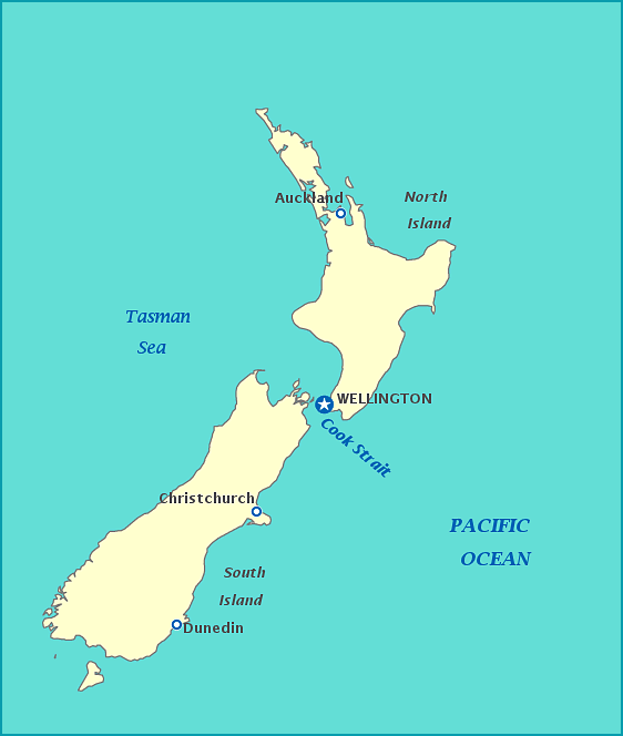 new zealand map 4 New Zealand On Map