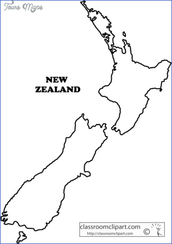 Printable Outline Map Of New Zealand