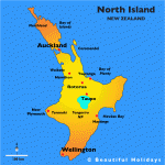 north island 1 150x150 North Island New Zealand Map