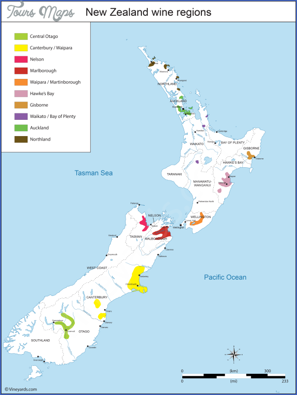 nouvelle zelande en k Map Of New Zealand Wine Regions