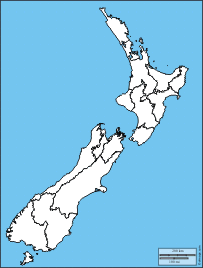nzelande05s New Zealand Map Outline