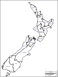 nzelande08s New Zealand Political Map