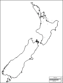 New Zealand Map Outline Toursmaps