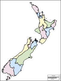 nzelande20s Blank Map Of New Zealand