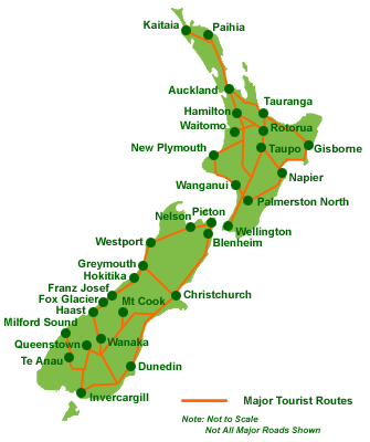 nzmap 1 New Zealand City Map