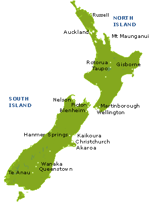 oceana nz map Taupo New Zealand Map