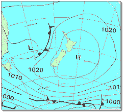 onahigh 2 New Zealand Weather Map