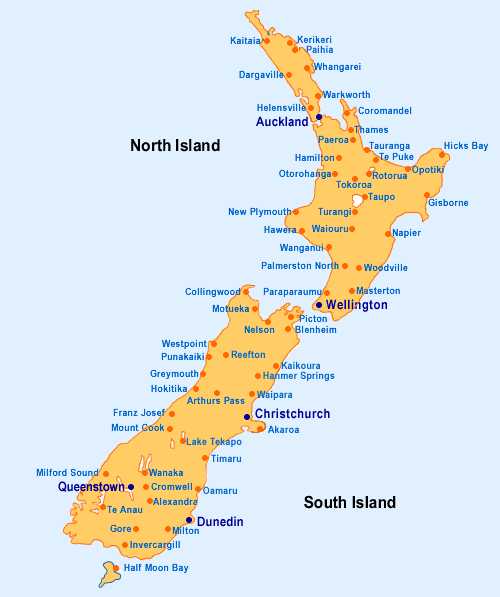 original nz map Detailed Map Of New Zealand
