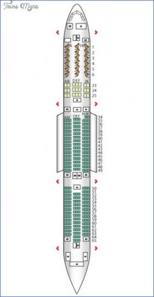 Air New Zealand Seat Map - Toursmaps.com