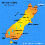 south island 150x150 New Zealand Map South Island