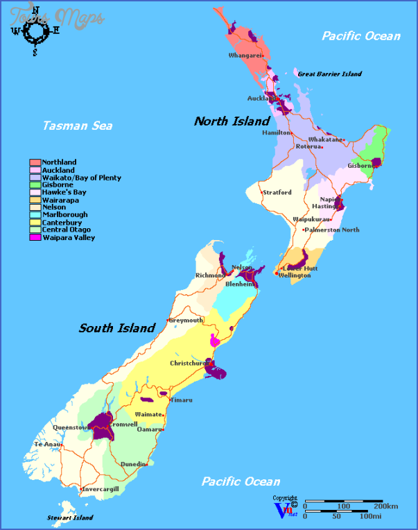 wine regions Map Of New Zealand Wine Regions