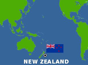 world Where Is New Zealand On The World Map
