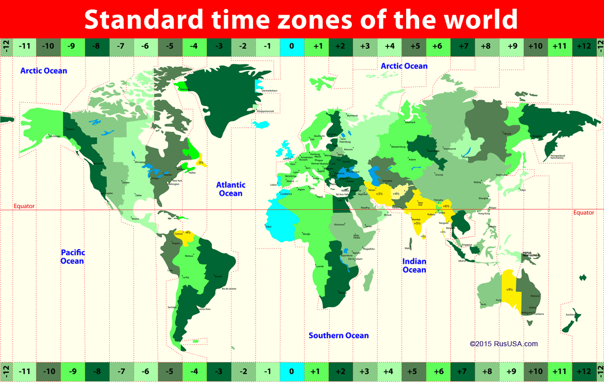 world timezones New Zealand Time Zone Map