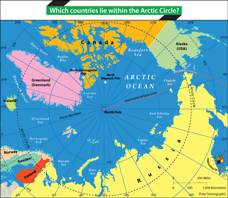 arctic circle map 4 Arctic Circle Map