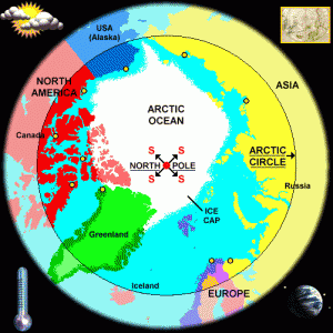 Arctic Circle Map - ToursMaps.com