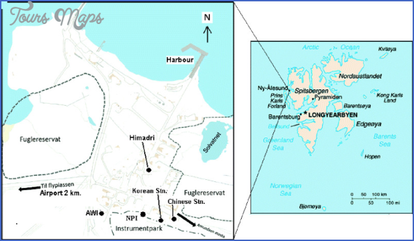 figure 1 map of svalbard in the arctic region showing the location of ny alesund inset Map Of Arctic Region