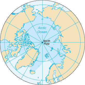 map arctic ocean 2 Map Arctic Ocean