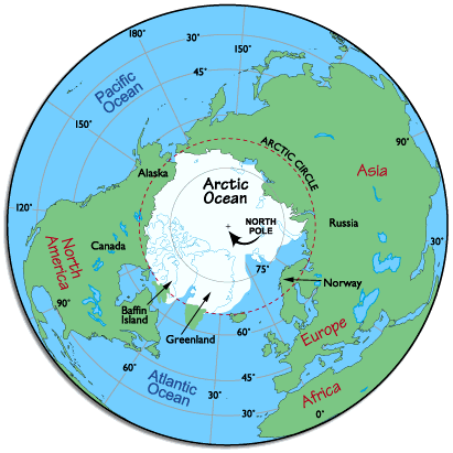 map arctic ocean 5 Map Arctic Ocean