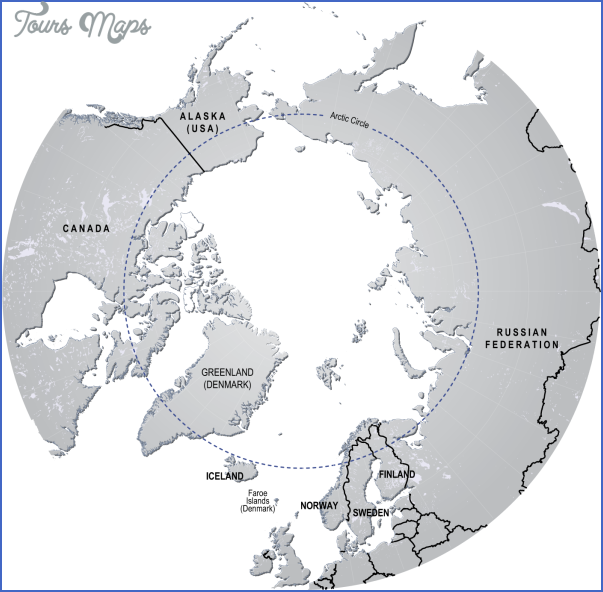map of the arctic circle 2 Map Of The Arctic Circle