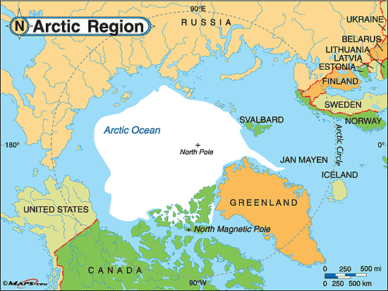 map of the arctic region 9 Map Of The Arctic Region