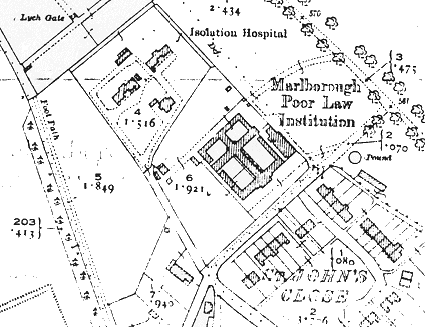 marlboroughmap1922 2500 Marlborough, Wiltshire Map