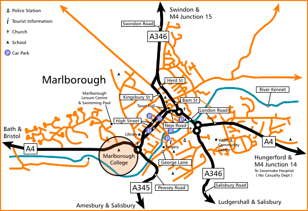 mcss map 02 large Marlborough, Wiltshire Map