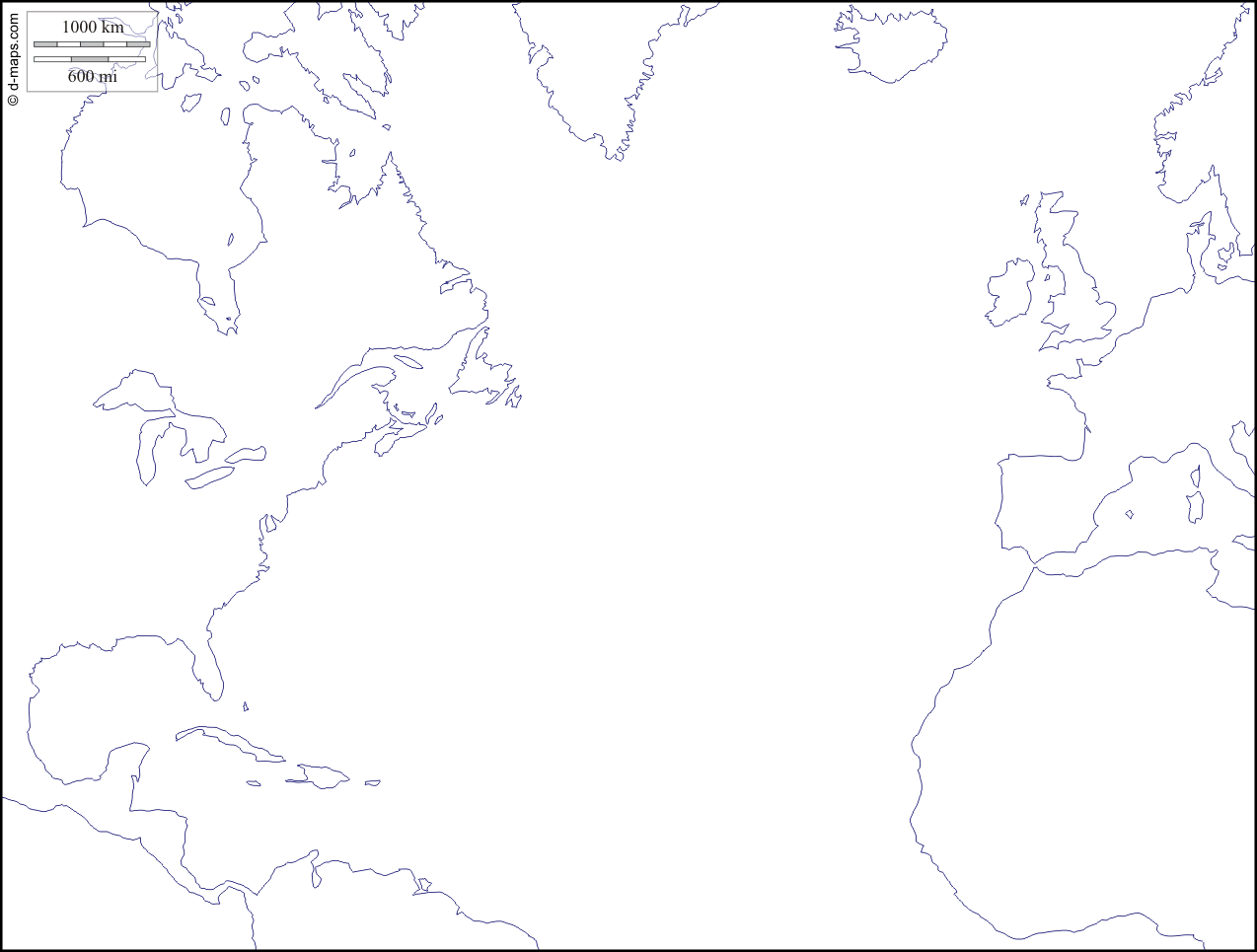 atlantic map world 10 Atlantic Map World
