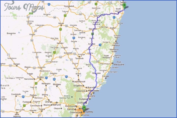 Australia Map Google - ToursMaps.com