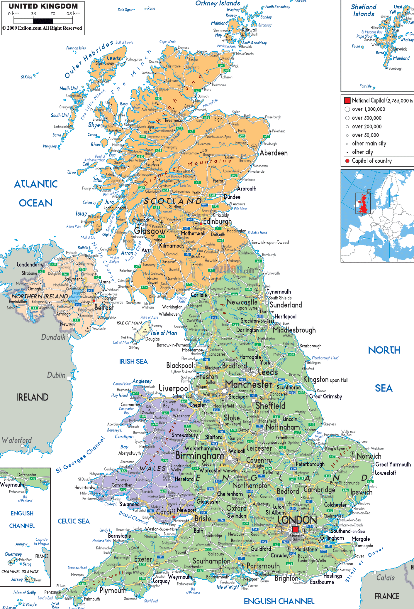 england map detailed 0 England Map Detailed