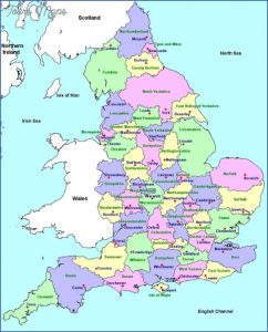 England Map World - ToursMaps.com