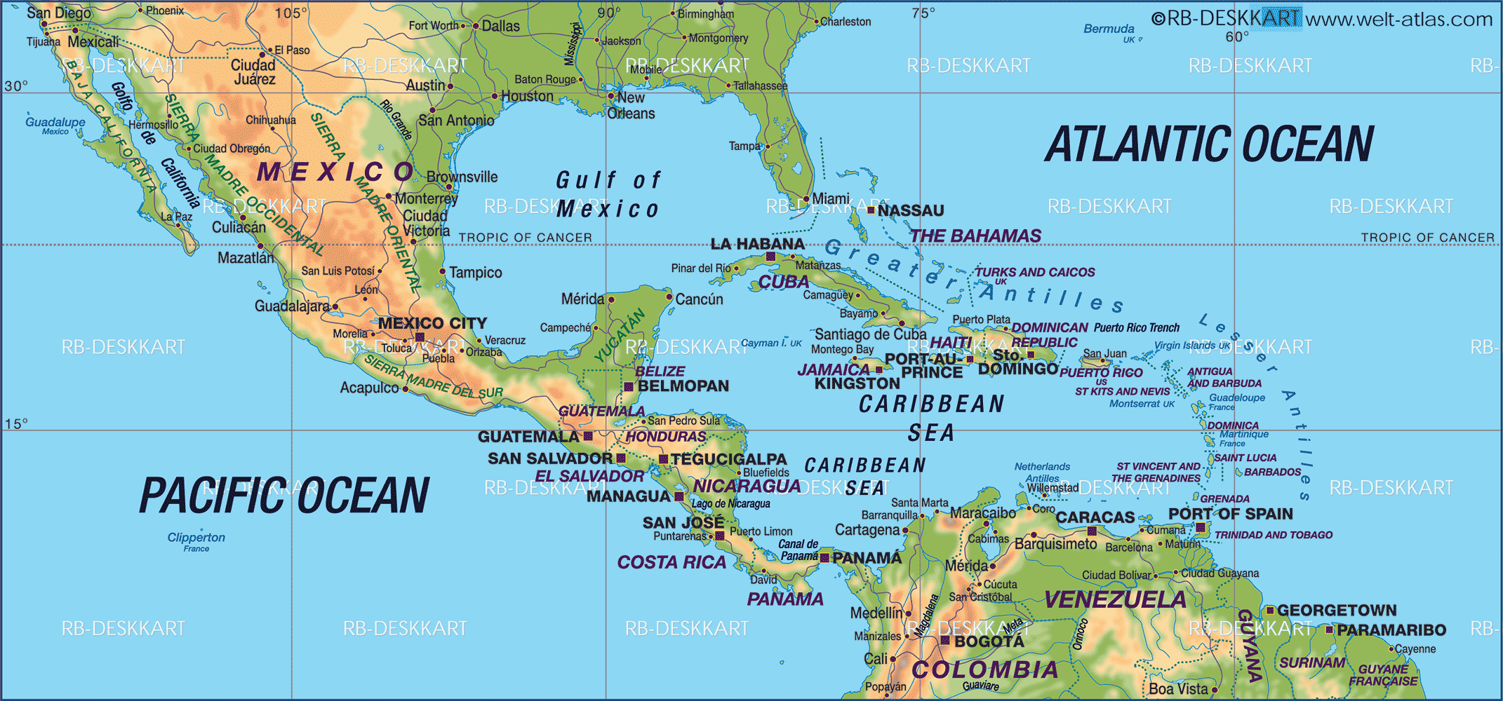 karte 0 9011 en Atlantic Map World Atlas