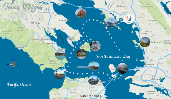 ALCATRAZ MAP SAN FRANCISCO - ToursMaps.com