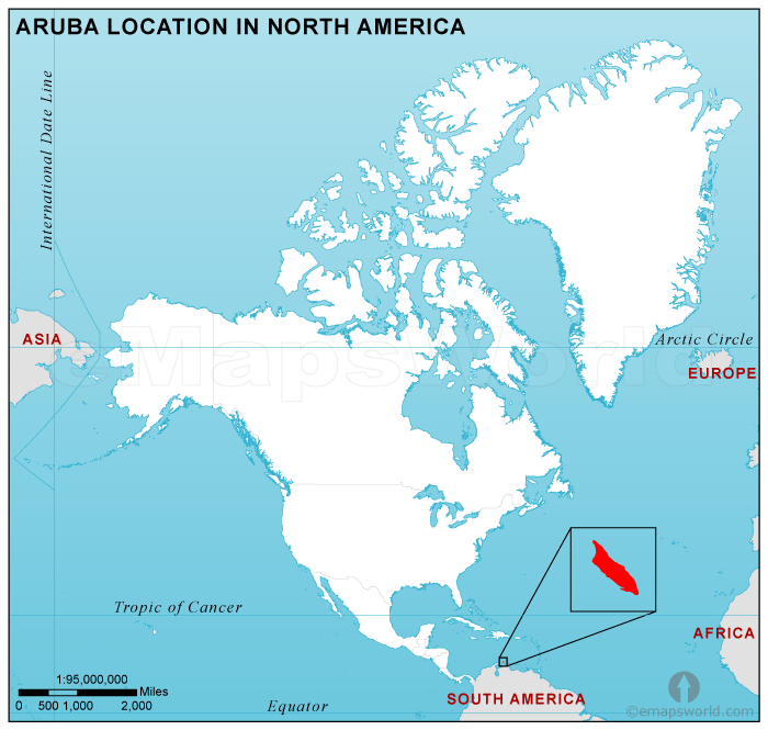 aruba map location  0 Aruba Map Location