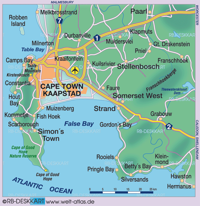 cape town map 9 Cape Town Map