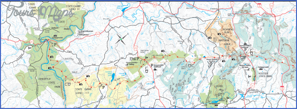 laurel highlands hiking trail map 6 Laurel Highlands Hiking Trail Map